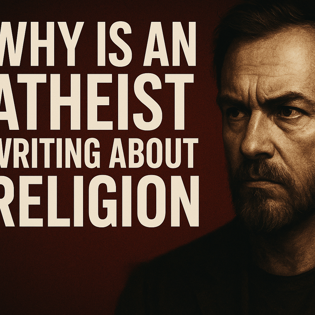 Why is an atheist writing about Religion?